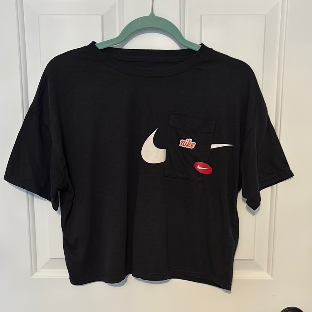 Nike Black Short Sleeve Tee with Minimalist Design